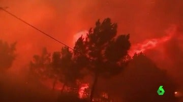 Uno de los incendios de Portugal 