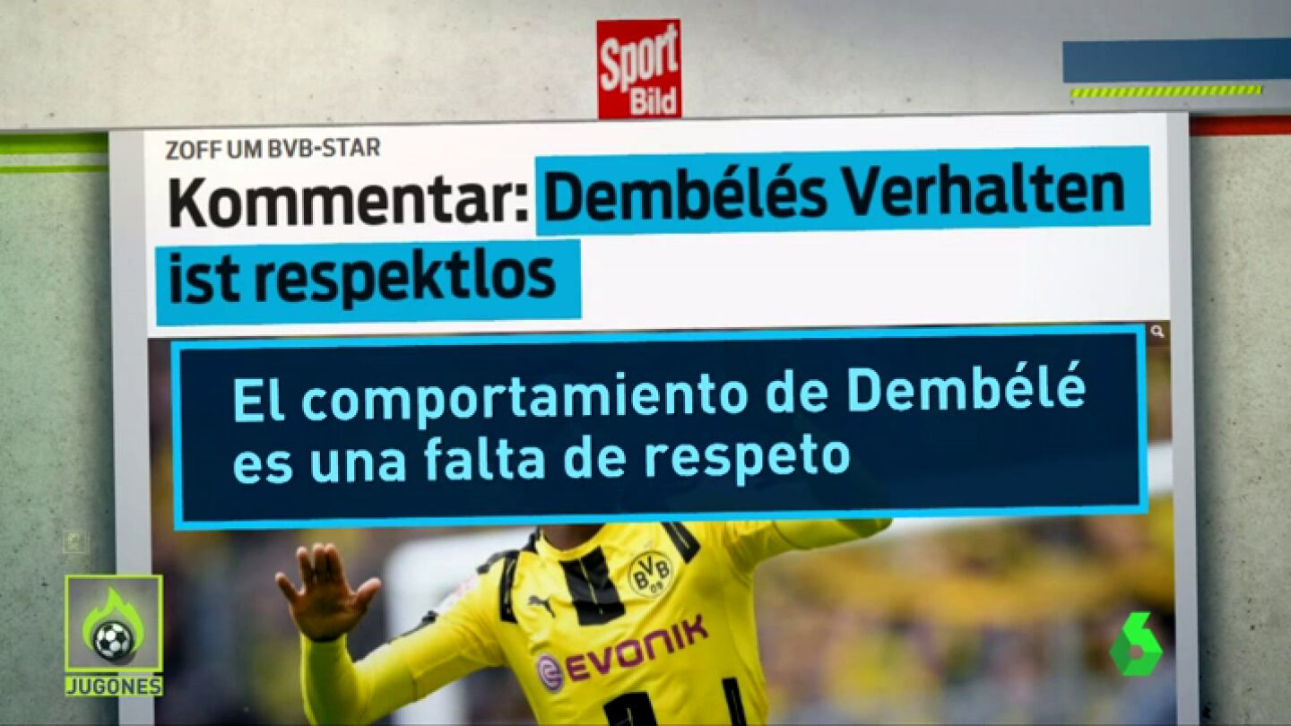 Los medios alemanes cargan contra Demb&eacute;l&eacute;