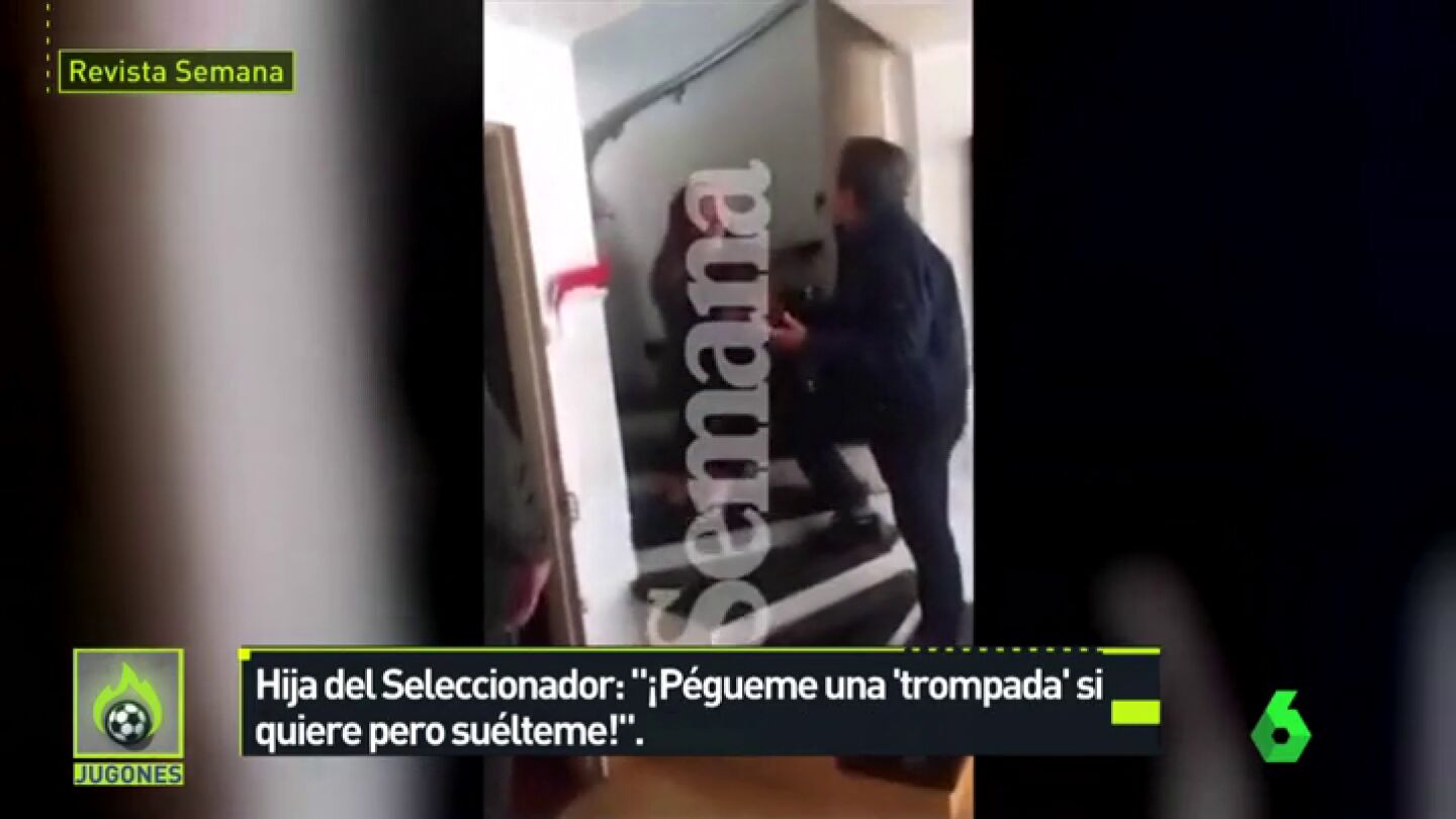 Sale a la luz el v&iacute;deo en el que el seleccionador de Honduras agrede a su hija