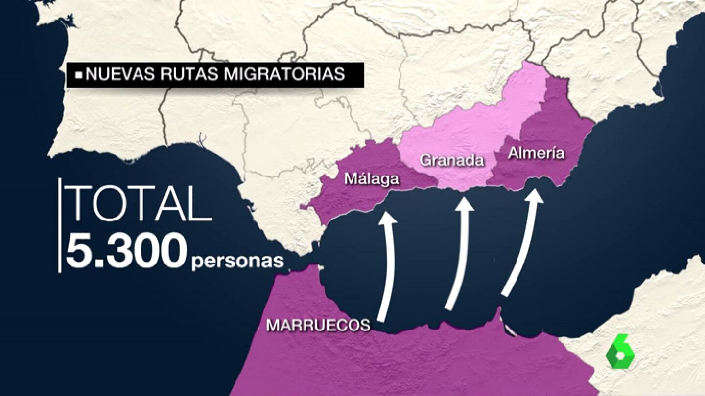 Las costas se convierten en el paso m&aacute;s com&uacute;n de los migrantes para atravesar la frontera de Espa&ntilde;a 