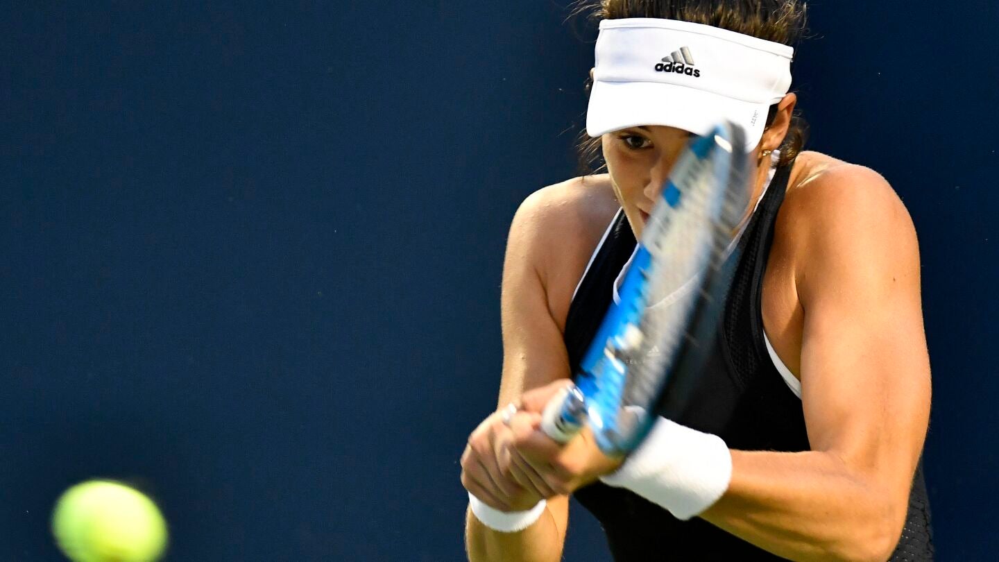 Garbi&ntilde;e Muguruza, en acci&oacute;n ante Elina Svitolina
