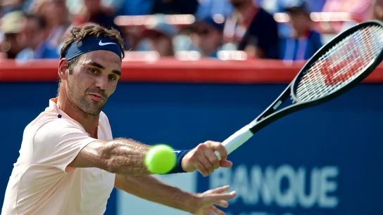 Federer durante el Marters 1000 Federer durante el Marters 1000