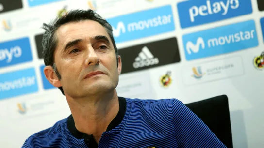 Ernesto Valverde durante una rueda de prensa Ernesto Valverde durante una rueda de prensa