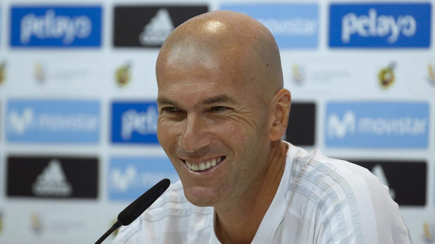 Zidane en rueda de prensa Zidane en rueda de prensa