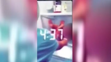 Una captura del vídeo que colgaron las jóvenes a Snapchat
