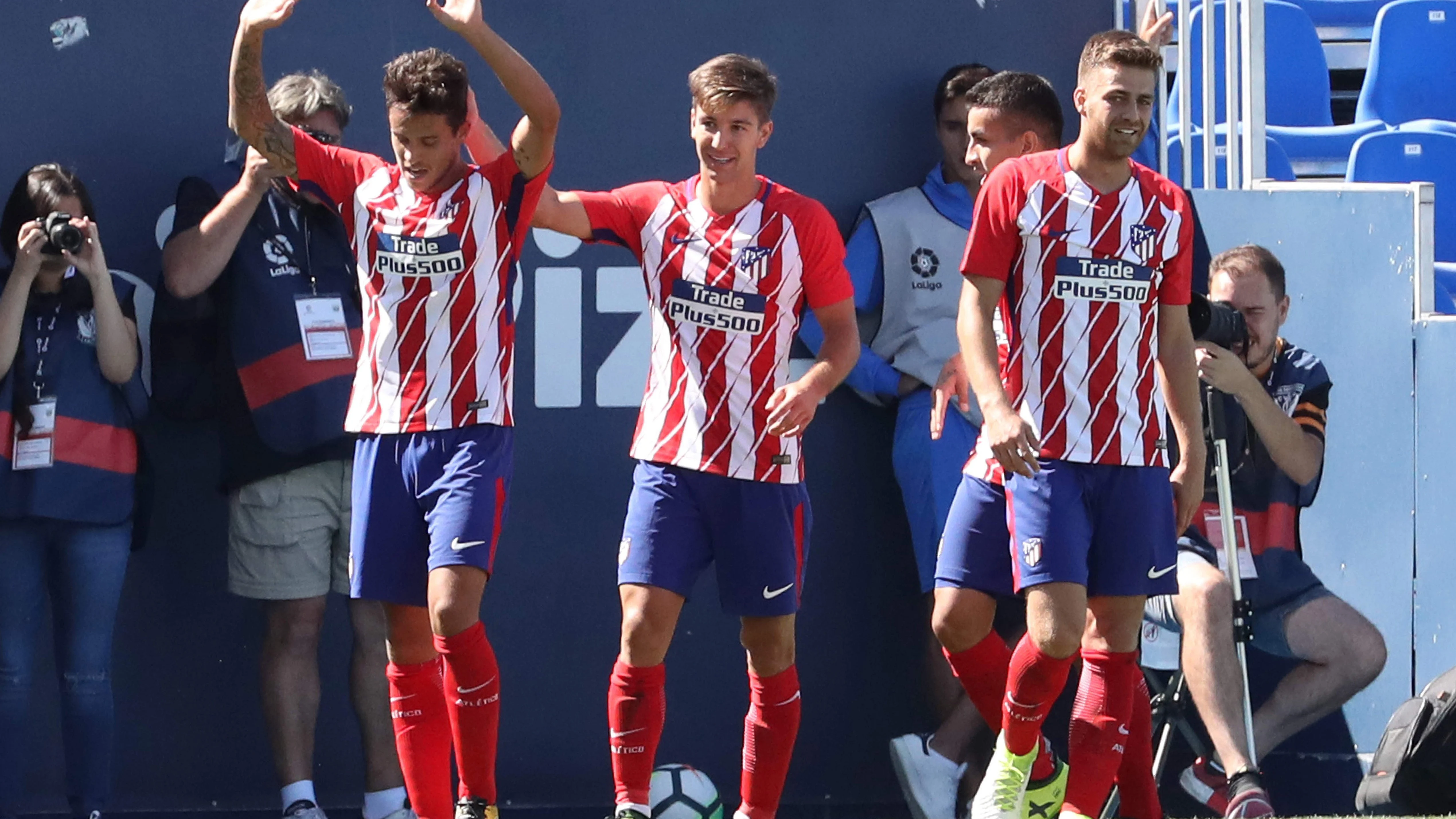 El Atlético de Madrid en el partido contra el Leganés