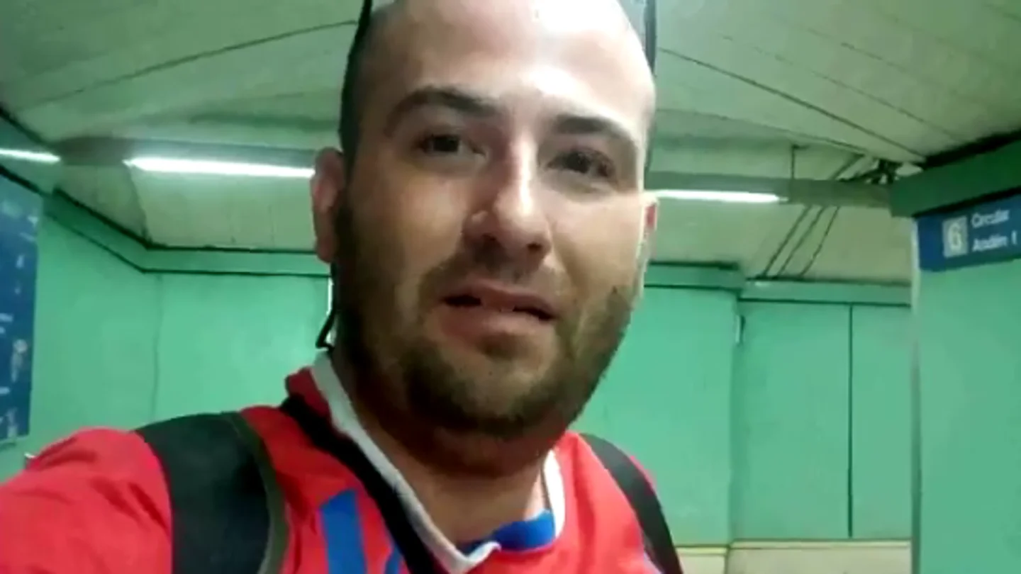 Una captura del vídeo que se ha hecho viral Una captura del vídeo que se ha hecho viral