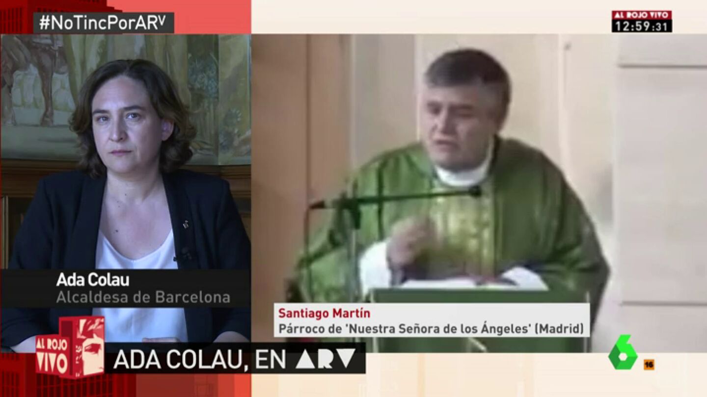 La respuesta de Ada Colau al p&aacute;rroco que la culp&oacute; de los atentados