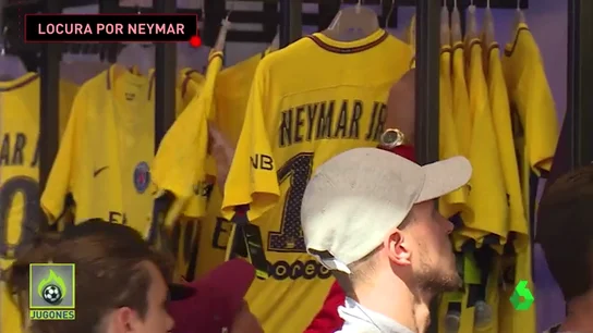 Los aficionados del PSG, locos por Neymar: ya ha vendido más de 30.000 camisetas Los aficionados del PSG, locos por Neymar: ya ha vendido más de 30.000 camisetas