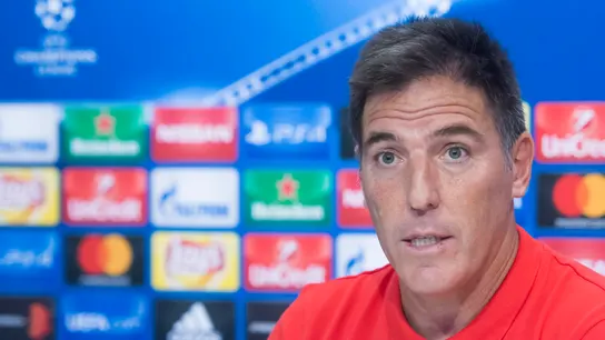 Berizzo en una rueda de prensa Berizzo en una rueda de prensa