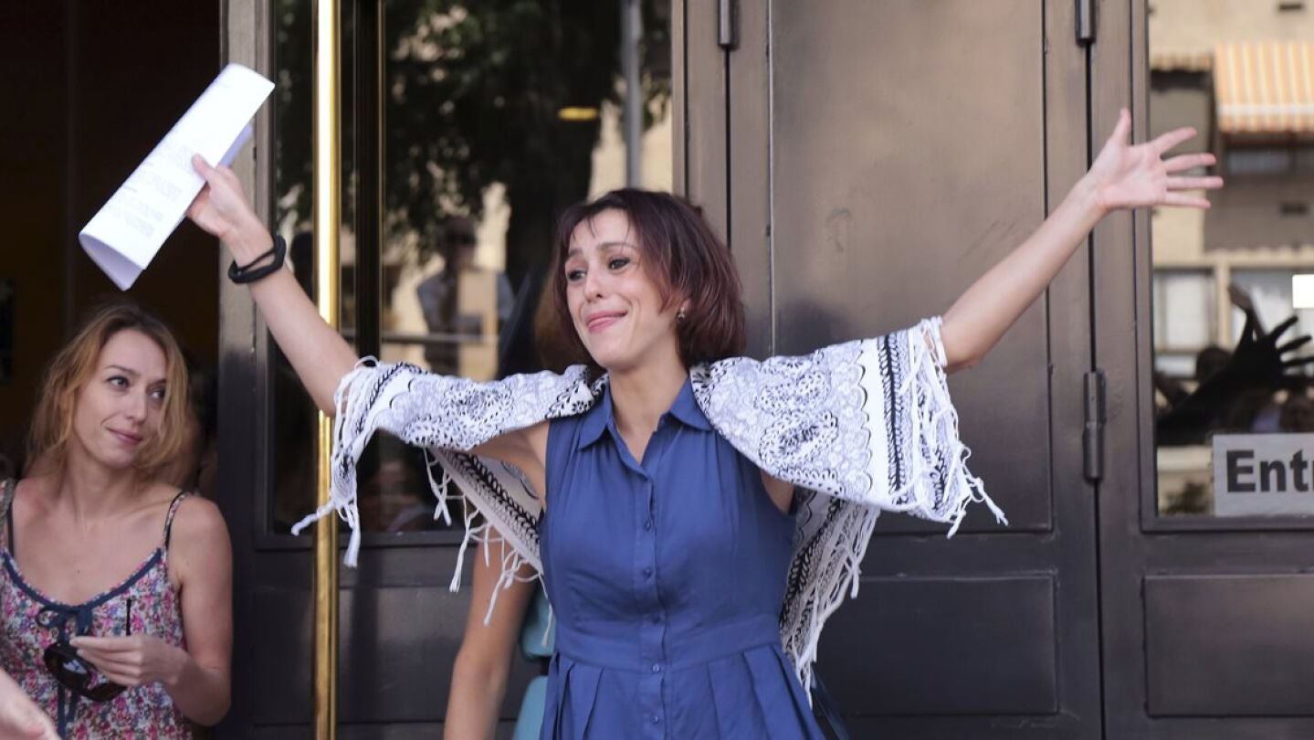Juana Rivas a su salida del juzgado (Archivo)