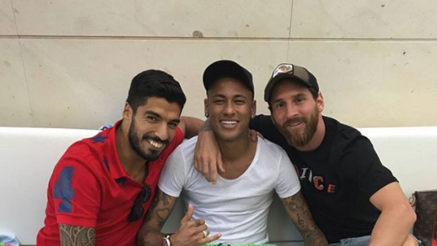 Neymar, Messi y Su&aacute;rez