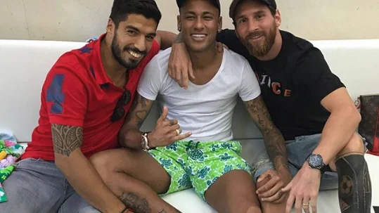 Neymar, Messi y Suárez Neymar, Messi y Suárez