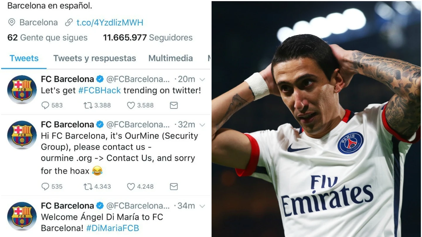 El 'anuncio' del fichaje de Di María El 'anuncio' del fichaje de Di María