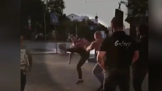 Momento de la pelea Momento de la pelea