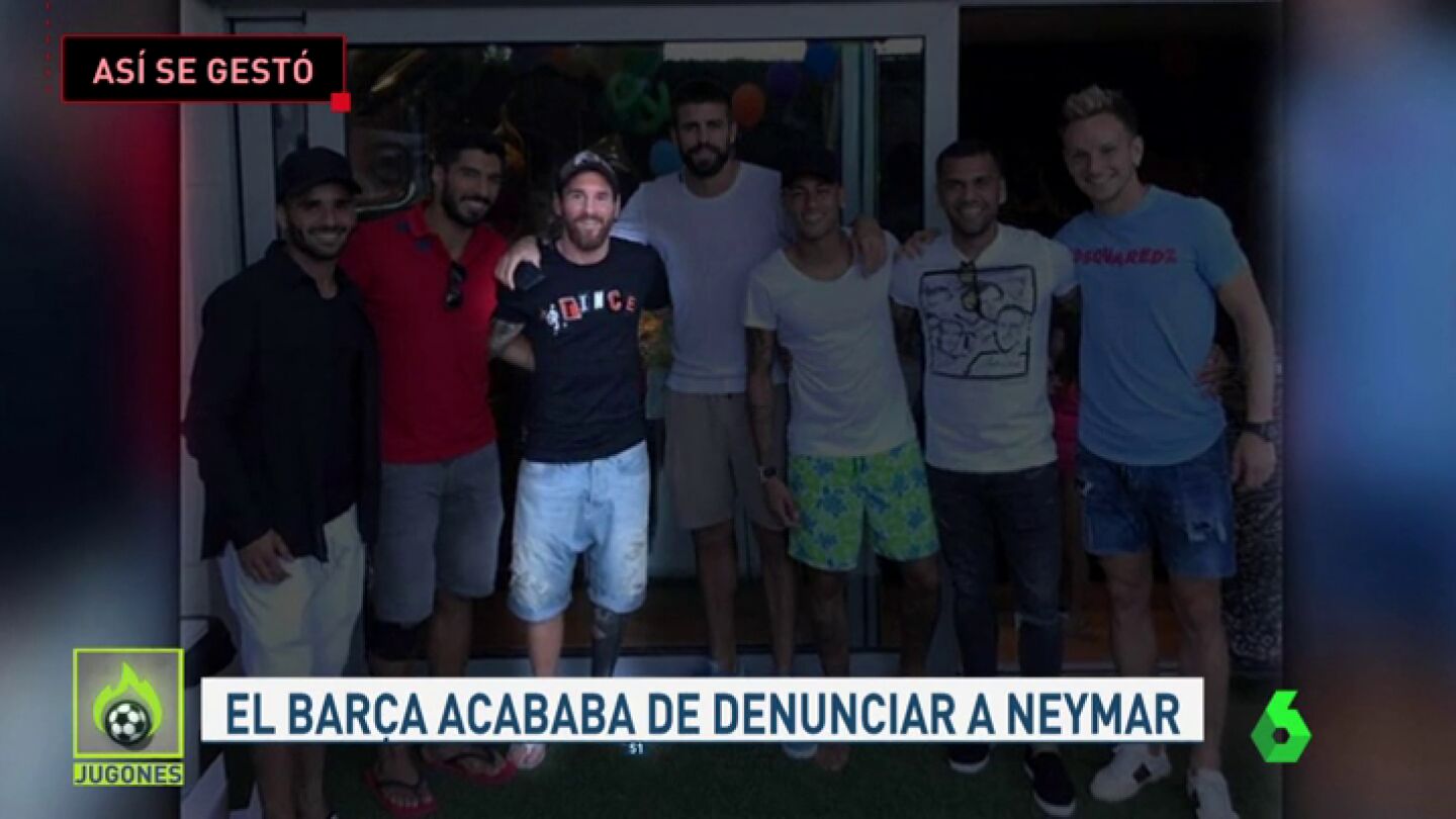 As&iacute; se gest&oacute; el reencuentro de los jugadores del Bar&ccedil;a con Neymar