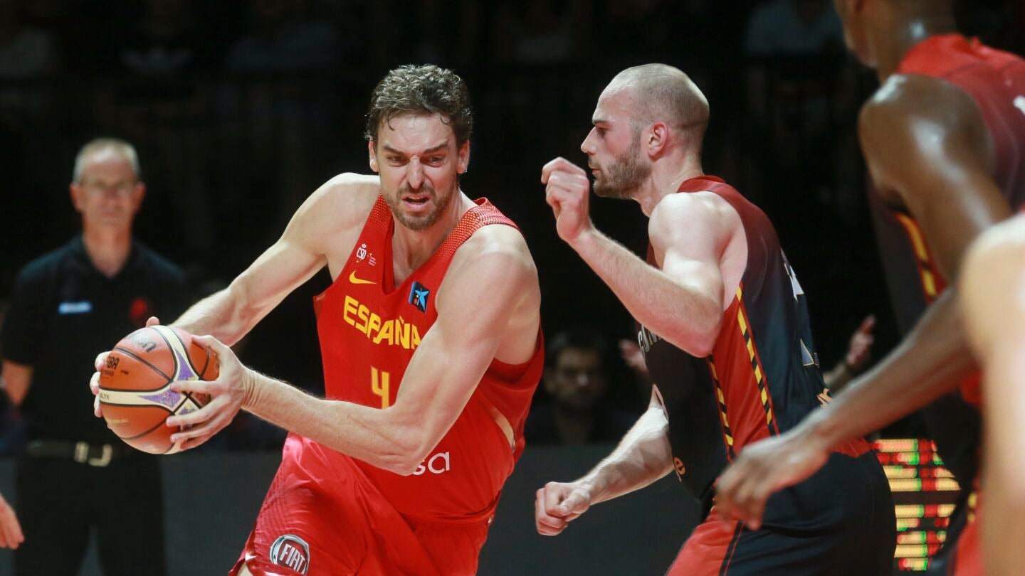 Pau Gasol en el partido frente a B&eacute;lgica