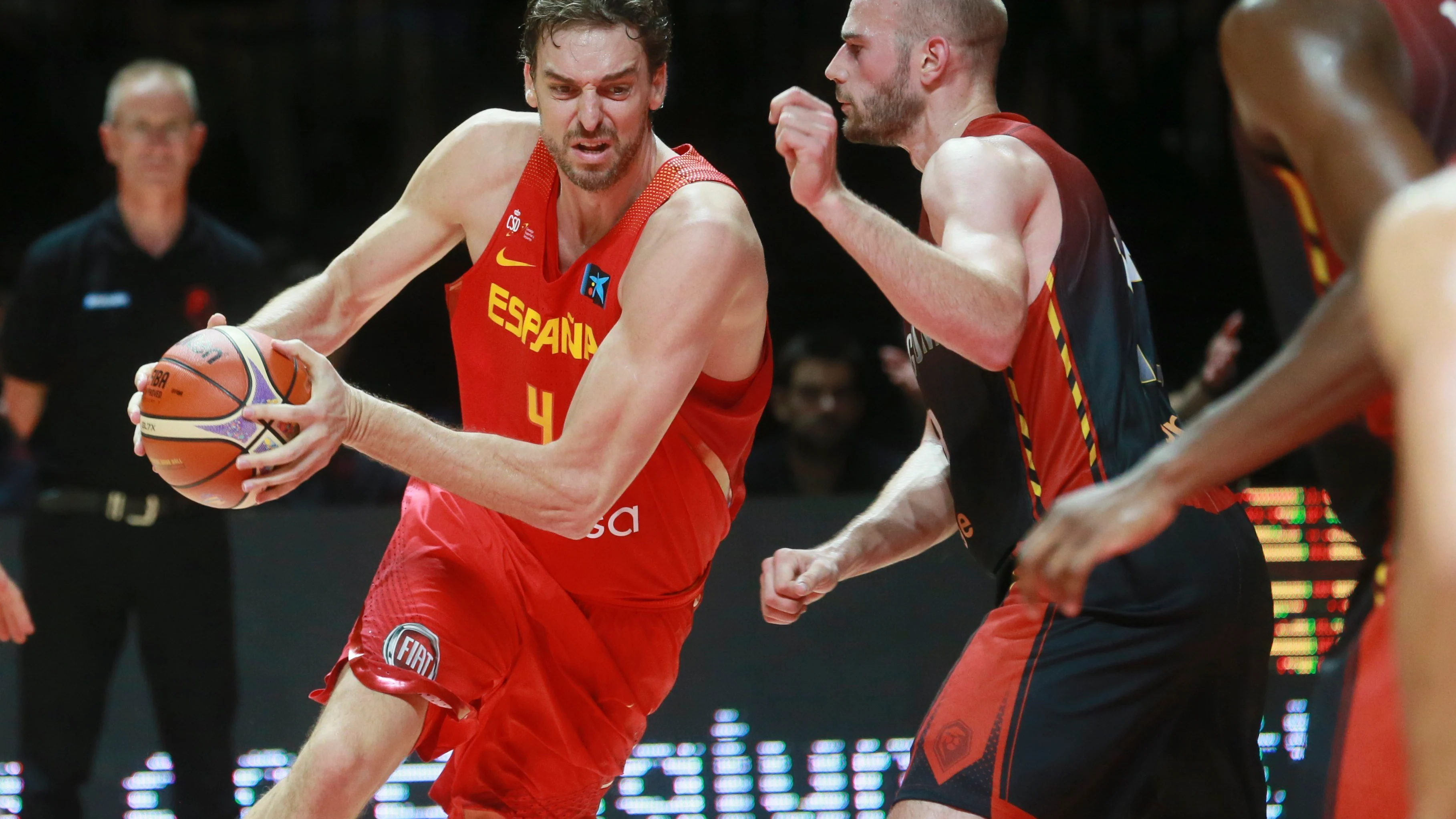 Pau Gasol en el partido frente a Bélgica Pau Gasol en el partido frente a Bélgica