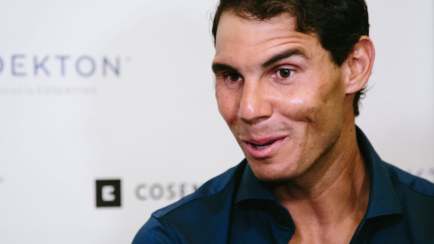 Rafa Nadal habla con los medios de comunicaci&oacute;n