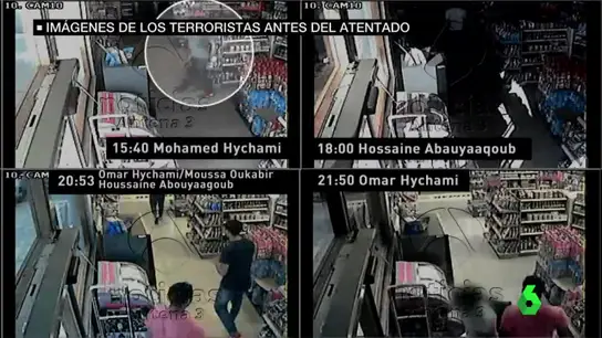 Imágenes de la gasolinera visitada por los terroristas antes de atentar Imágenes de la gasolinera visitada por los terroristas antes de atentar