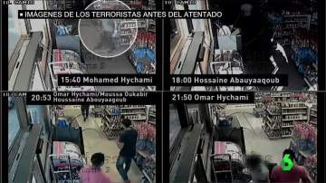 Imágenes de la gasolinera visitada por los terroristas antes de atentar