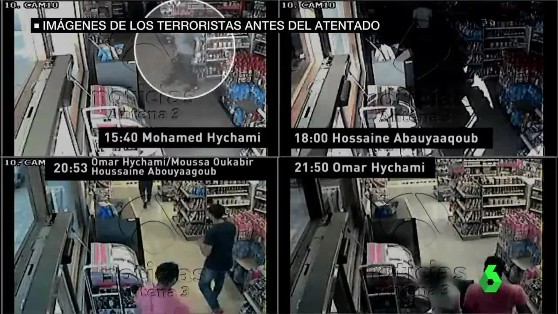 Imágenes de la gasolinera visitada por los terroristas antes de atentar