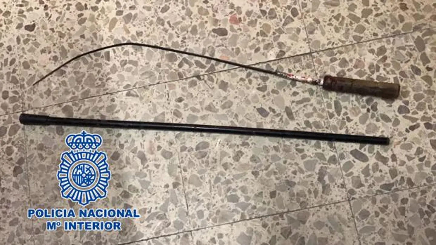 Este es el estoque presuntamente utilizado durante el conflicto Este es el estoque presuntamente utilizado durante el conflicto