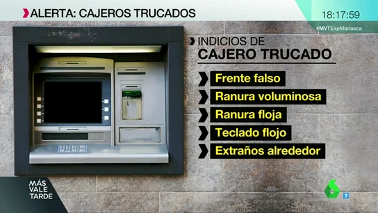 Falsos teclados y depositores de tarjeta, cámaras diminutas... así son los nuevos métodos de robo en cajeros automáticos Falsos teclados y depositores de tarjeta, cámaras diminutas... así son los nuevos métodos de robo en cajeros automáticos