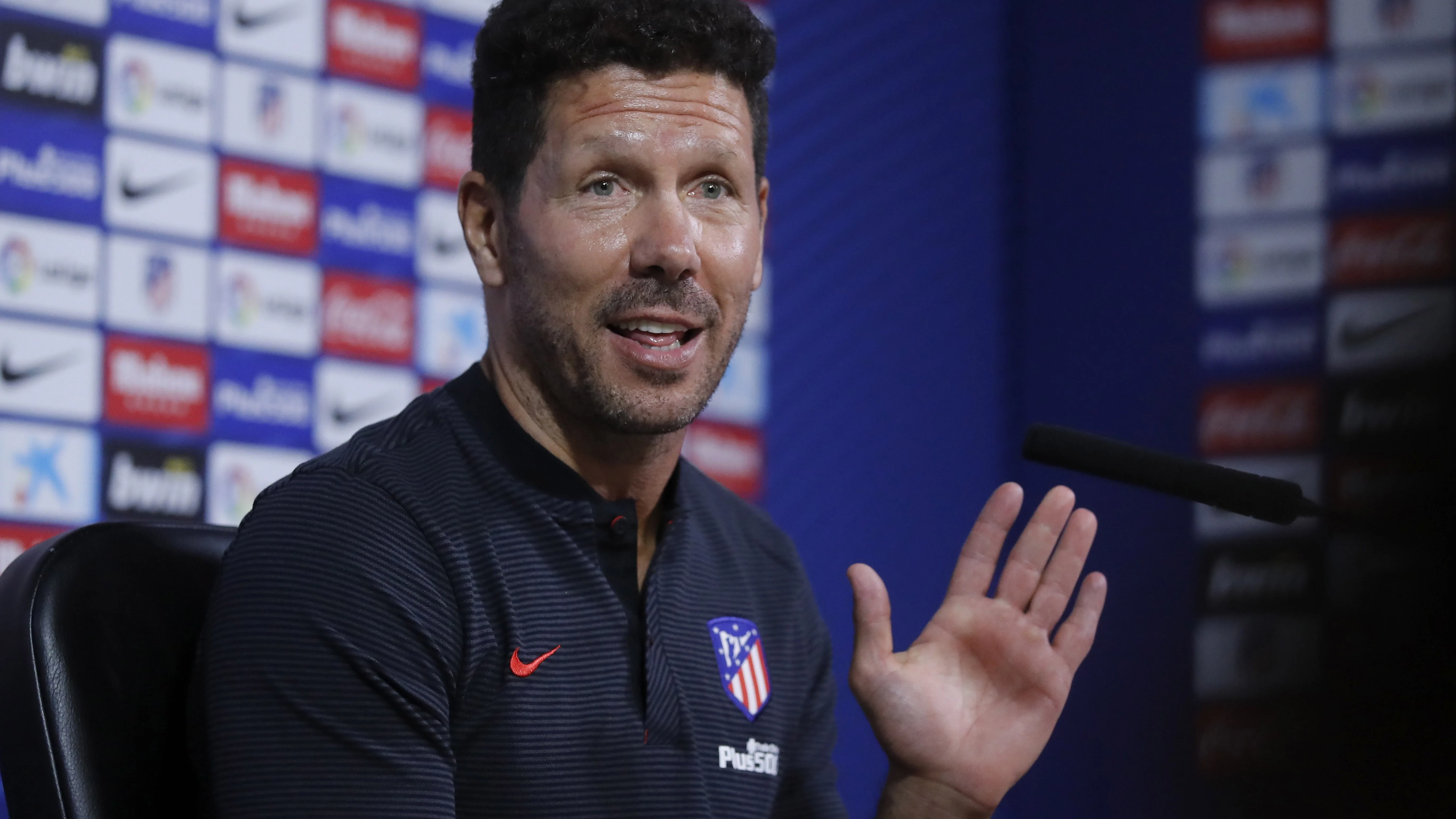 Simeone, en rueda de prensa Simeone, en rueda de prensa
