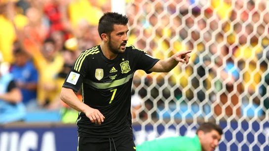 David Villa con la selección española David Villa con la selección española