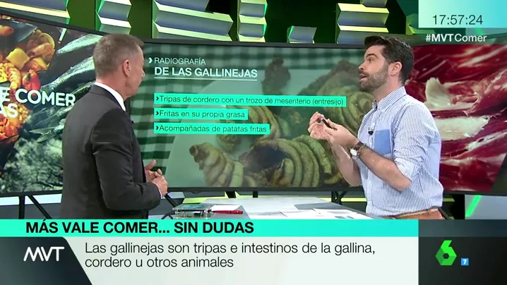 Luis Alberto Zamora desarrolla las gallinejas, el plato típico madrileño "humilde"