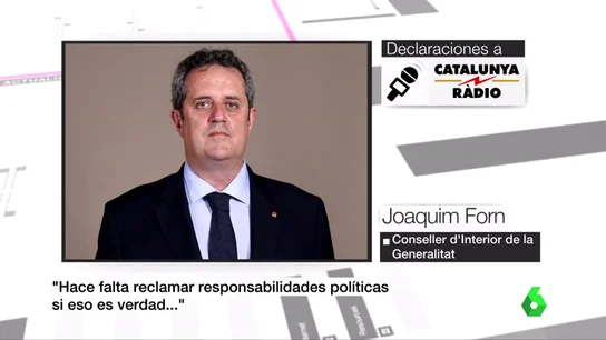 El conseller de Interior, Joaquim Forn El conseller de Interior, Joaquim Forn