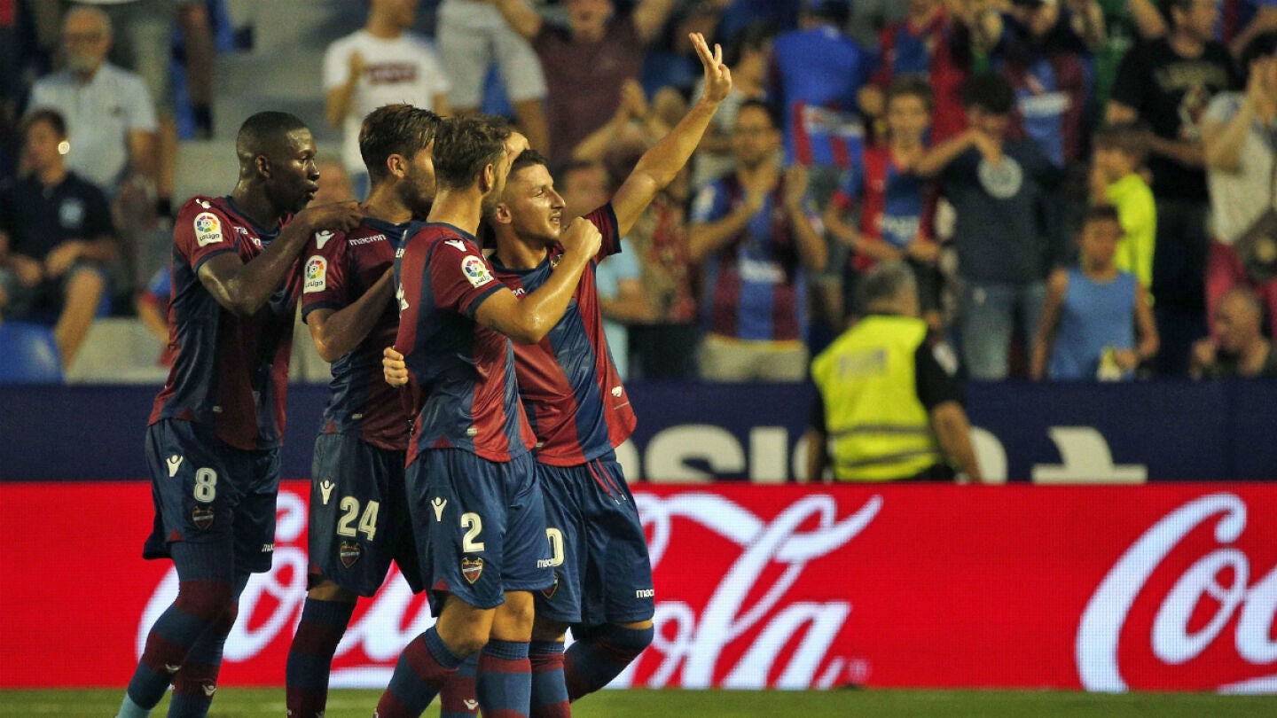 El Levante celebra un gol