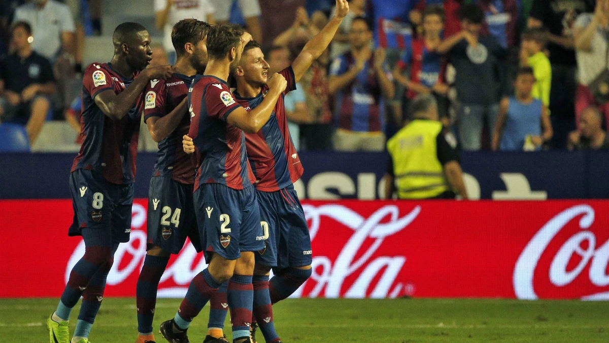 El Levante celebra un gol