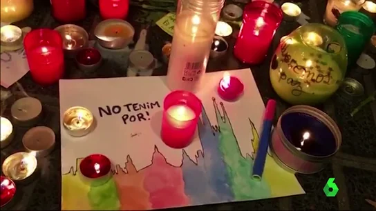 Una imagen en la que se aprecia el lema 'No tenemos miedo'  Una imagen en la que se aprecia el lema 'No tenemos miedo'