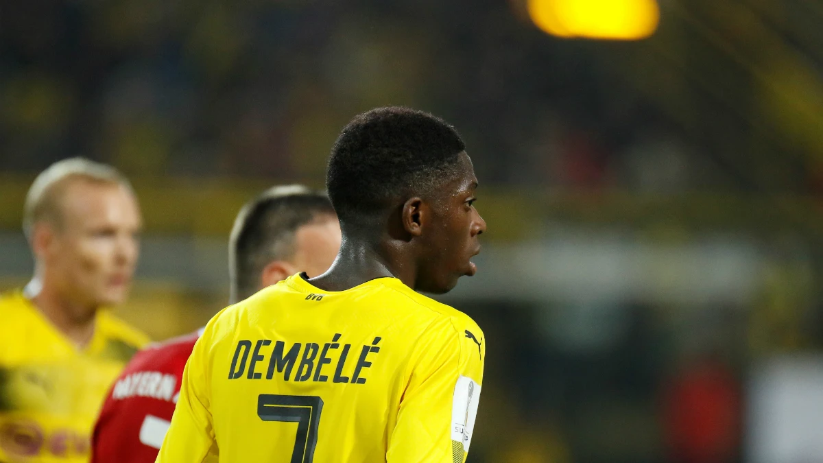 Dembele, con el Borussia Dortmund