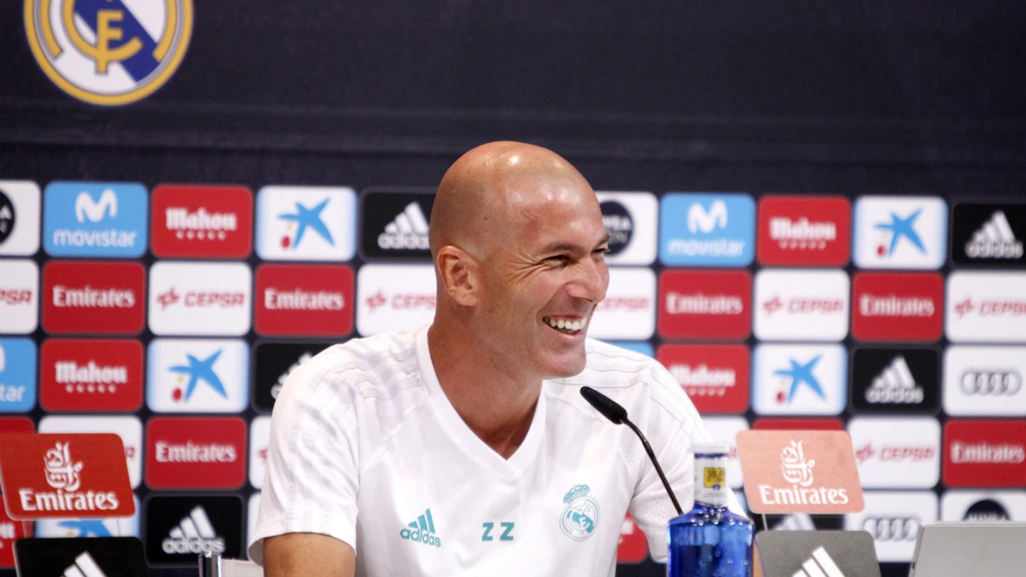 Zidane, en rueda de prensa Zidane, en rueda de prensa