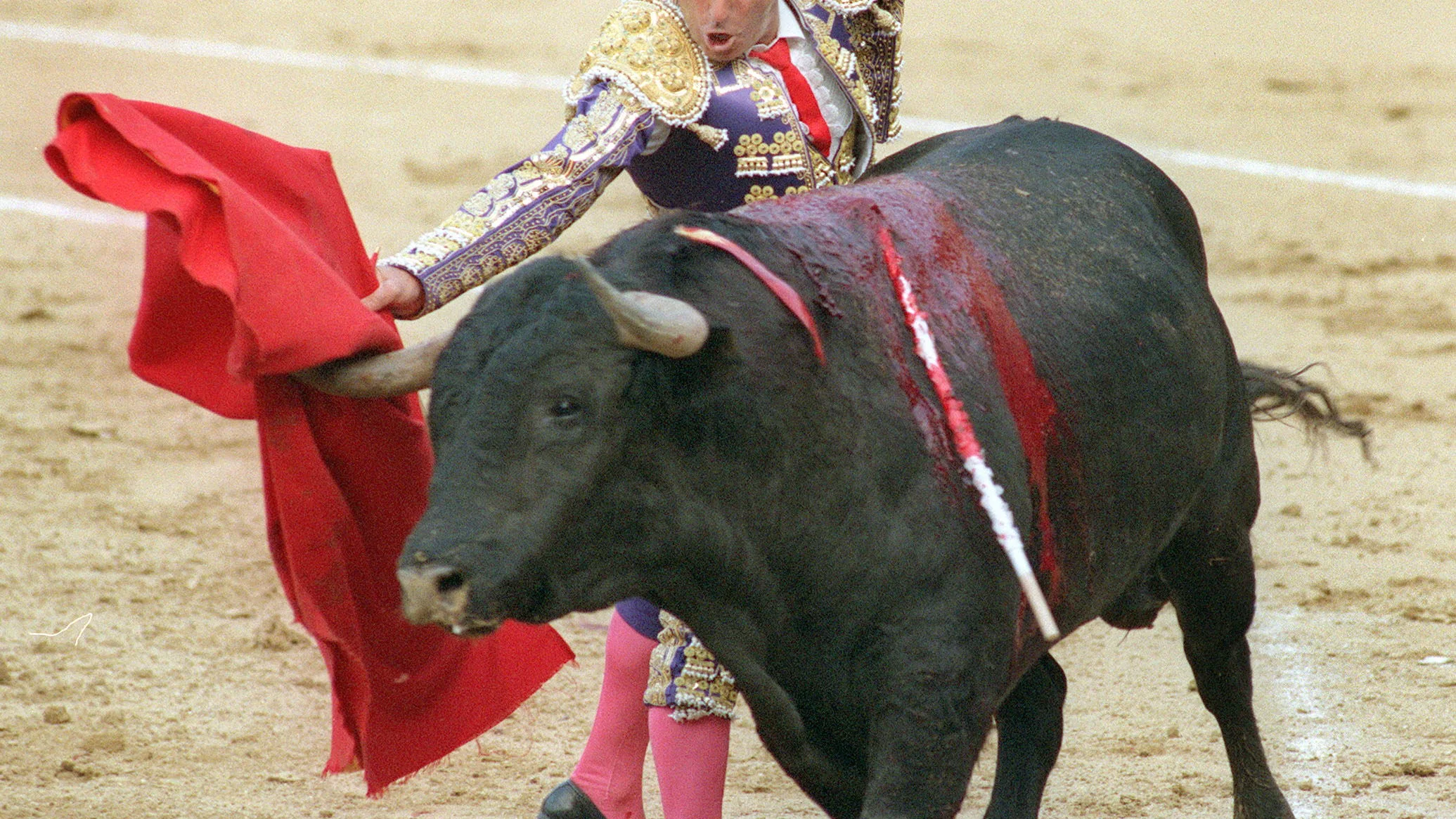 Dámaso González durante una de sus faenas en una imagen de archivo