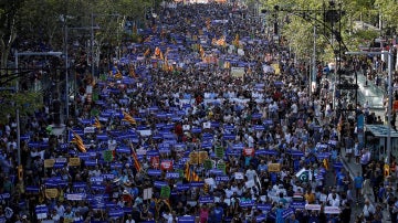 Manifestación antiterrorista en Barcelona