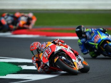 Marc M&aacute;rquez en el GP de Gran Breta&ntilde;a