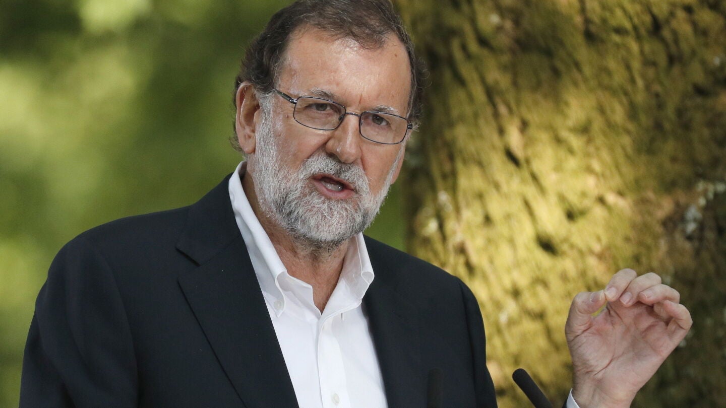 El presidente del Gobierno durante su intervenci&oacute;n en Cerdedo-Cotobad