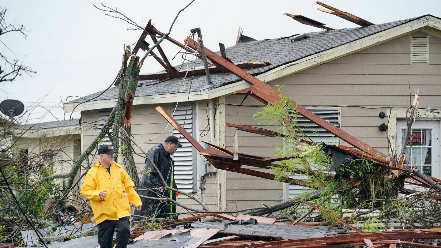 Una casa destrozada en Rockport, la localidad tejana en la que 'Harvey' tocó tierra Una casa destrozada en Rockport, la localidad tejana en la que 'Harvey' tocó tierra
