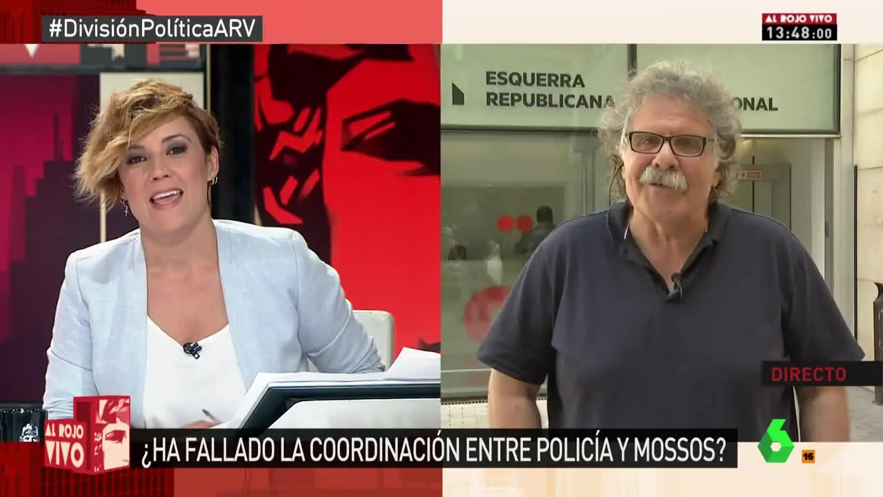 Joan Tardà responde en Al Rojo Vivo