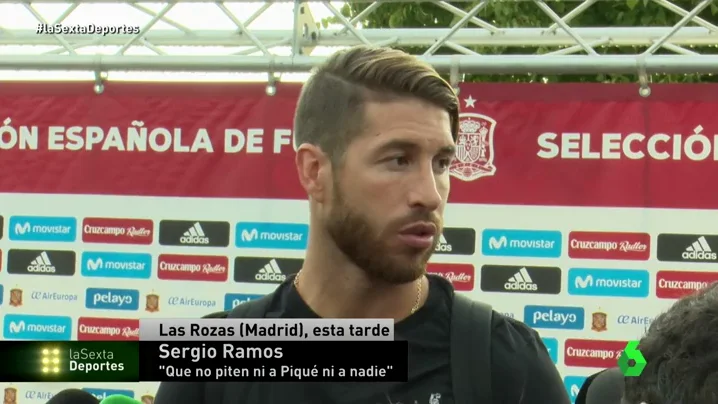 Sergio Ramos pide al Bernabéu "que no pite a Piqué" Sergio Ramos pide al Bernabéu "que no pite a Piqué"