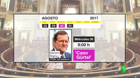 Rajoy comparecerá este miércoles a las 9.00h Rajoy comparecerá este miércoles a las 9.00h