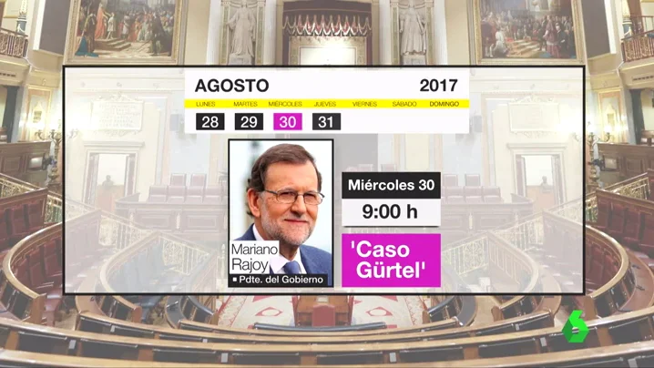 Rajoy comparecerá este miércoles a las 9.00h