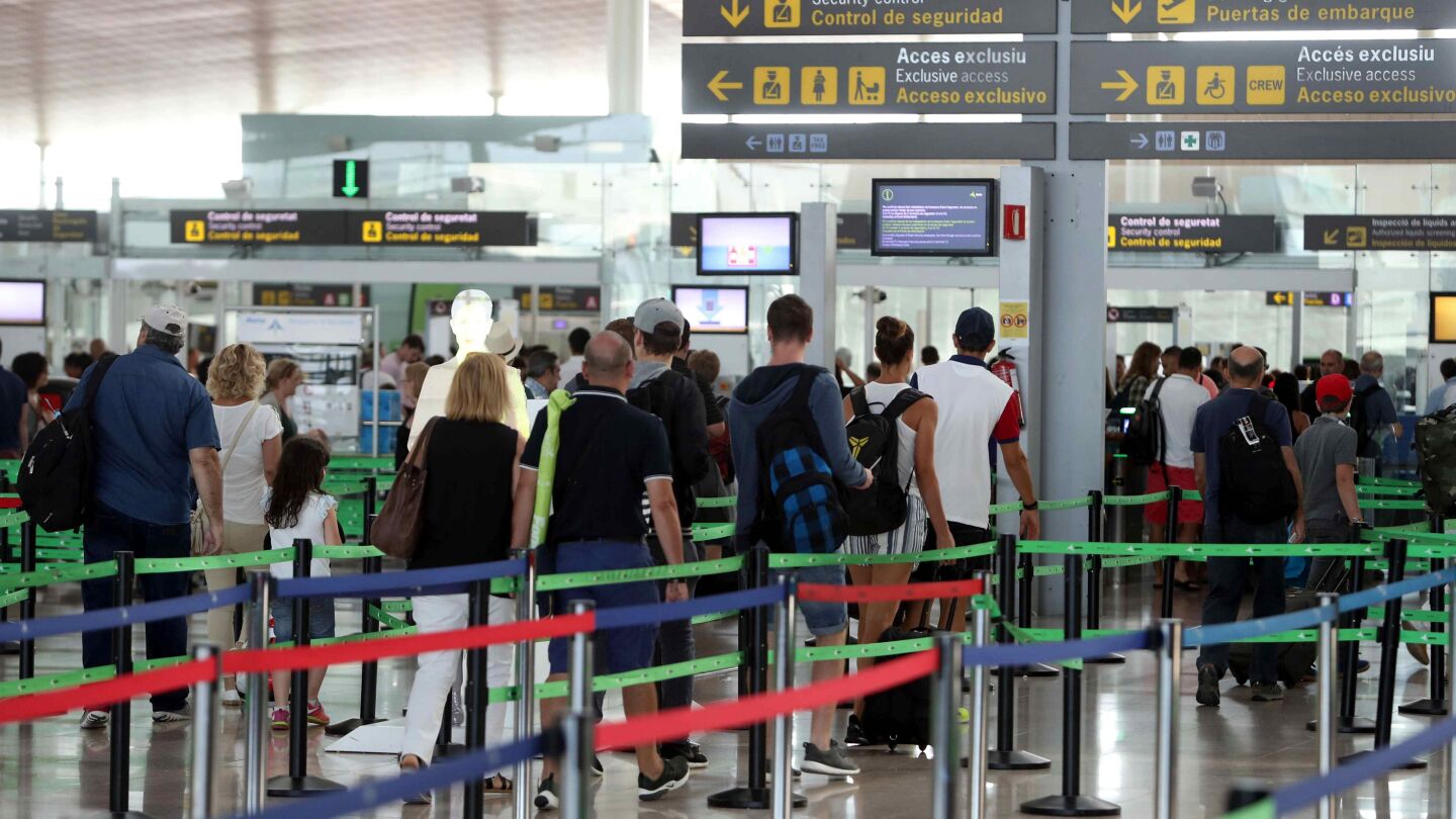 Vista del Aeropuerto de El Prat en Barcelona