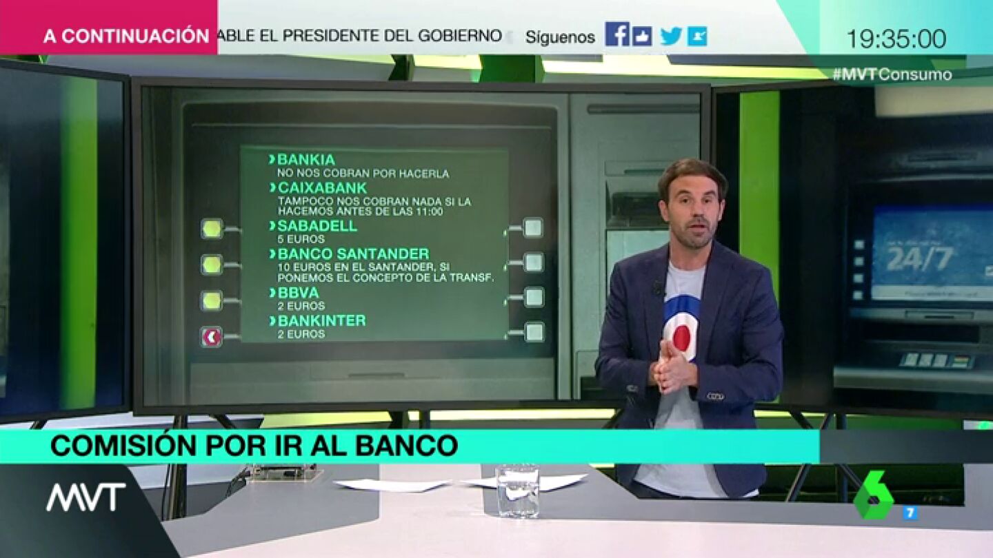 Pol&iacute;ticas de comisiones de algunos bancos