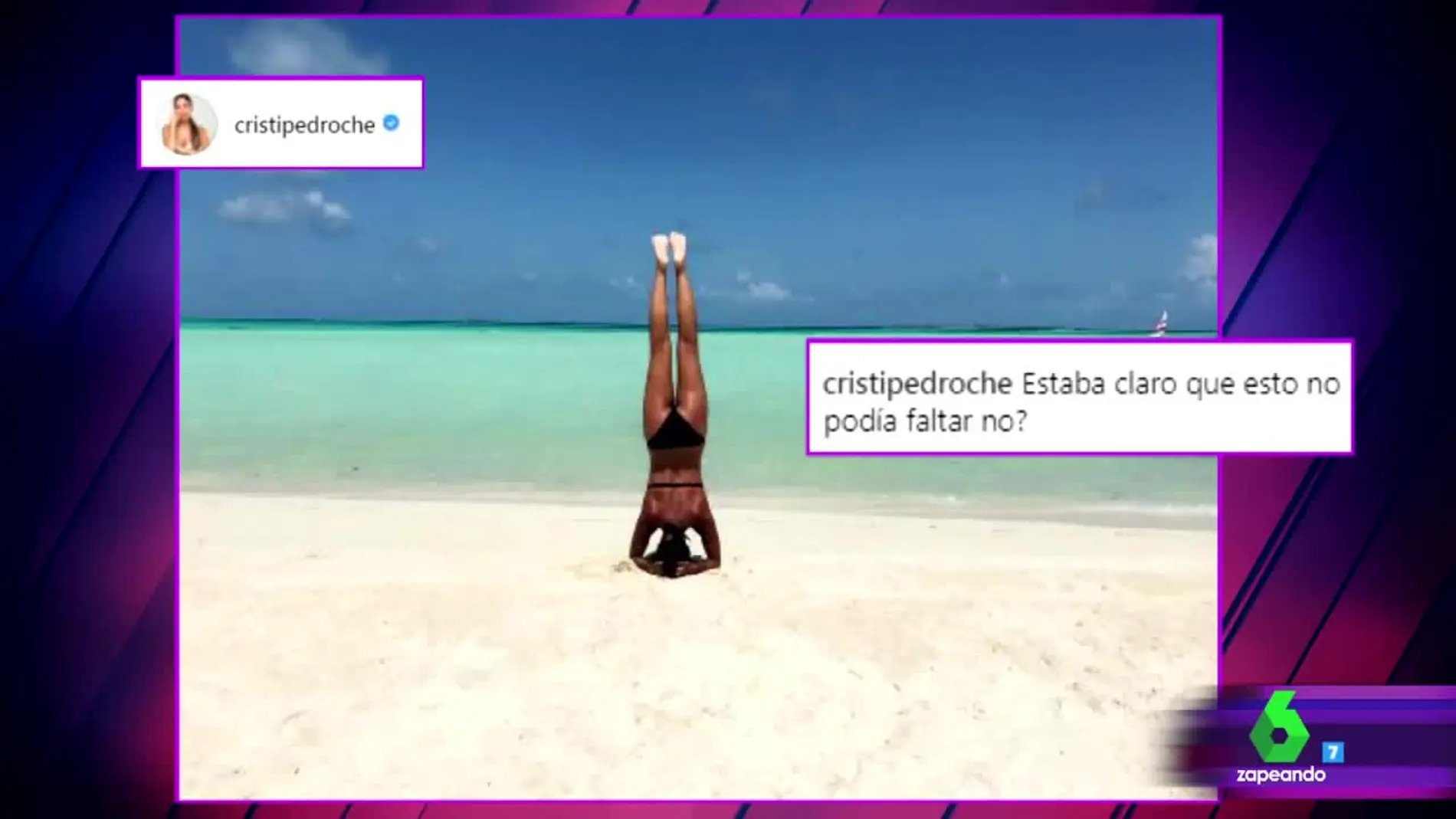 Cristina Pedroche disfruta de sus últimos días de vacaciones en la playa