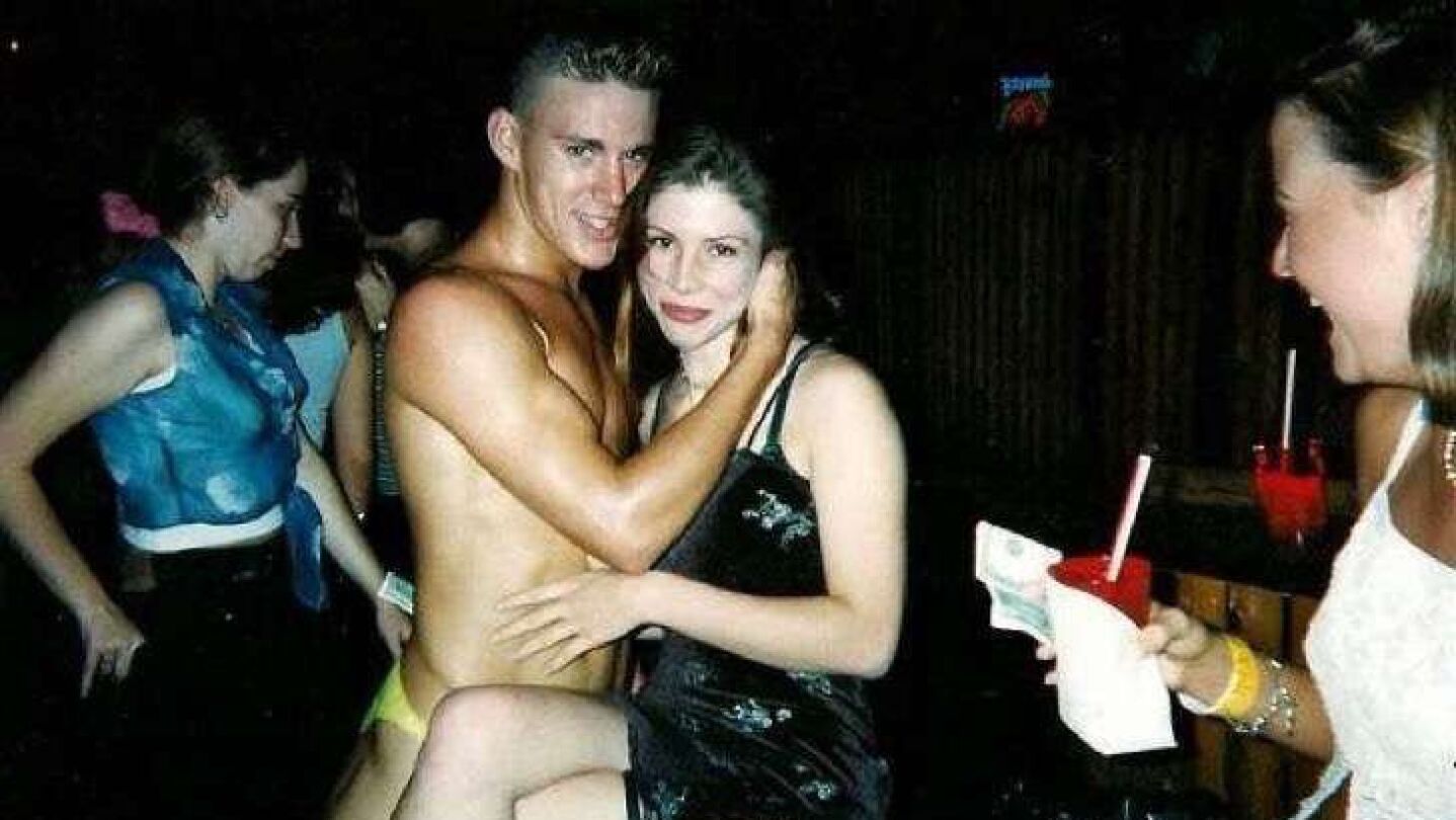 El actor Channing Tatum en uno de sus espect&aacute;culos como stripper